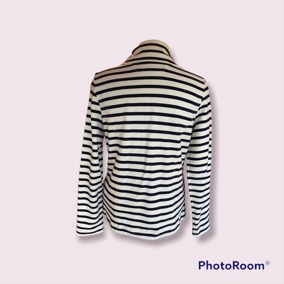 RL Knit Double Breasted Nautical Striped Blazer brings class to any wardrobe - Picture 2 of 5